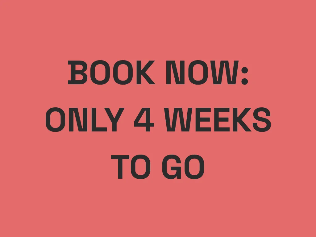 Secure your spot today! Bring your colleagues and get 20% off each additional ticket.