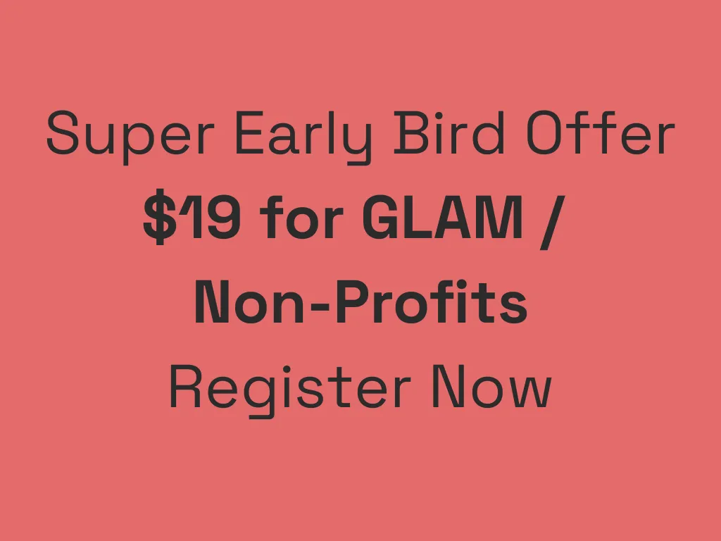 Register now for $19 with the Super Early Bird!