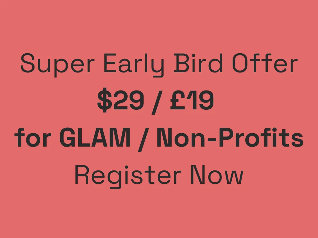 Register now for $29 / £19 with the Super Early Bird (ends next Friday)!