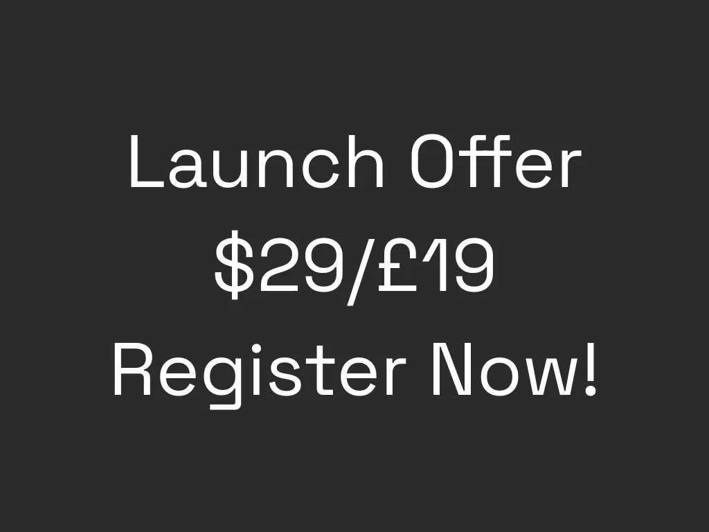 Register now with the Launch Offer! (ends September 5)