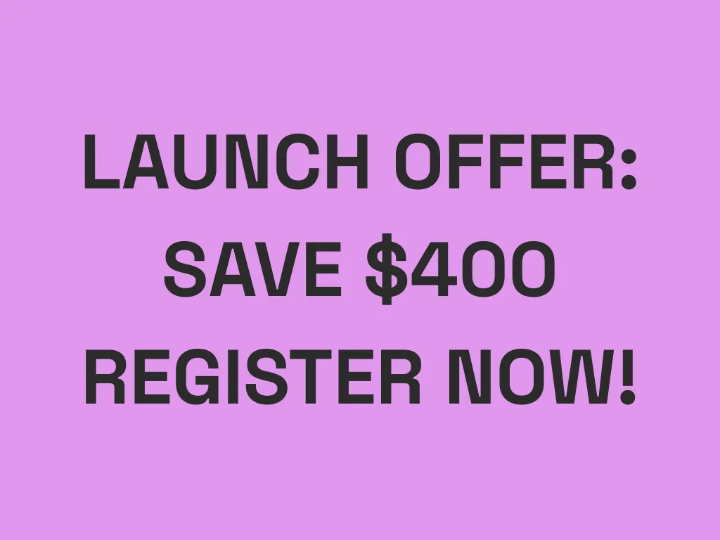 Take advantage of the Launch Offer - SAVE $400 when you register by 12 December 2025.  Plan your year ahead and secure your spot today!